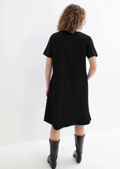 Tunika-Kleid mit Taschen aus Leinen-Baumwoll-Mix|bonprix Online