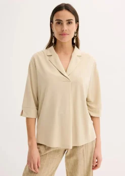 Tunika-Shirt aus fließendem Viskose-Piqué|bonprix Best