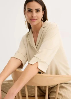 Tunika-Shirt aus fließendem Viskose-Piqué|bonprix Best