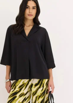 Tunika-Shirt aus fließendem Viskose-Piqué|bonprix Sale