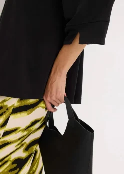 Tunika-Shirt aus fließendem Viskose-Piqué|bonprix Sale