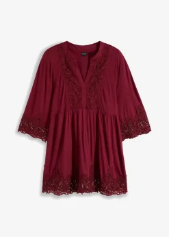 bonprix Shirts & Tops|Nachhaltigere Materialien|Tunika-Shirt aus Viskose rhododendronrot