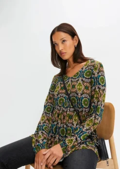 Tunika-Shirt aus Viskose-Mix|bonprix Best