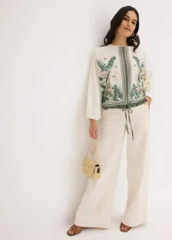 bonprix Shirts & Tops|Tunika-Shirt bedruckt cremeweiß bedruckt