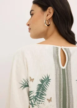 bonprix Shirts & Tops|Tunika-Shirt bedruckt cremeweiß bedruckt