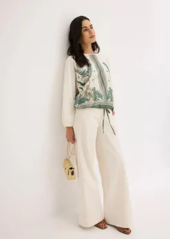 bonprix Shirts & Tops|Tunika-Shirt bedruckt cremeweiß bedruckt