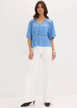 Tunika-Shirt mit Spitze|bonprix New