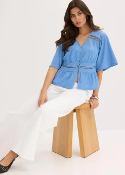 Tunika-Shirt mit Spitze|bonprix New