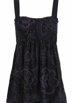 bonprix Shirts & Tops|Nachhaltigere Materialien|Tunikatop aus Viskose-Mix schwarz/lila floral