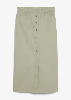 bonprix Bekleidung·Sportbekleidung|Röcke|Twill Midirock seegras