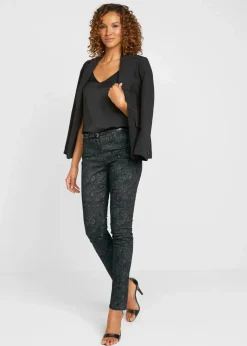 Twillhose mit edlem Druck|bonprix Discount