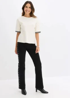 Twillhose mit Nieten|bonprix Discount