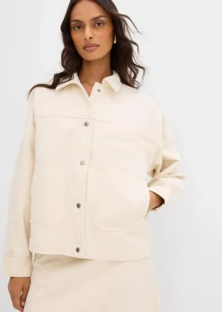Twill-Jacke aus reiner Baumwolle|bonprix Hot