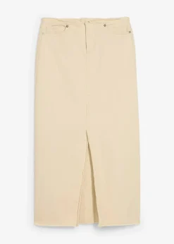 Twill-Rock mit Fransen|bonprix