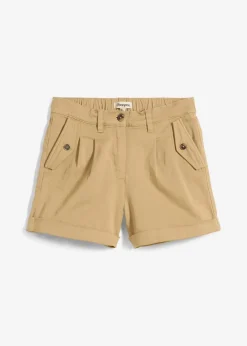 Twill-Shorts mit hohem Bund|bonprix Sale