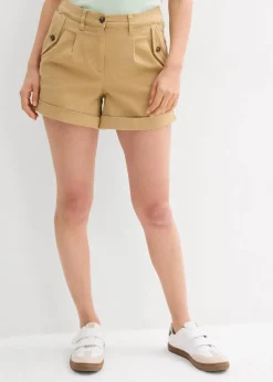 Twill-Shorts mit hohem Bund|bonprix Sale