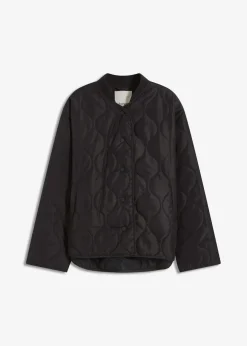 bonprix Bekleidung·Hosen|Jacken & Mäntel|Ultraleichte Steppjacke, Oversized schwarz