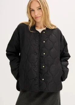 bonprix Bekleidung·Hosen|Jacken & Mäntel|Ultraleichte Steppjacke, Oversized schwarz