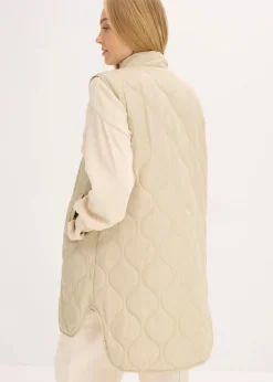 bonprix Bekleidung·Hosen|Jacken & Mäntel|Ultraleichte Steppweste mattschilf