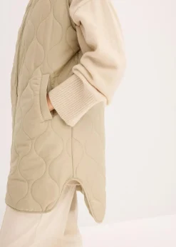 bonprix Bekleidung·Hosen|Jacken & Mäntel|Ultraleichte Steppweste mattschilf