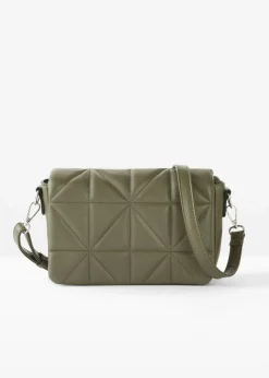 bonprix Taschen|Umhängetasche mit abnehmbarem Taschengurt oliv