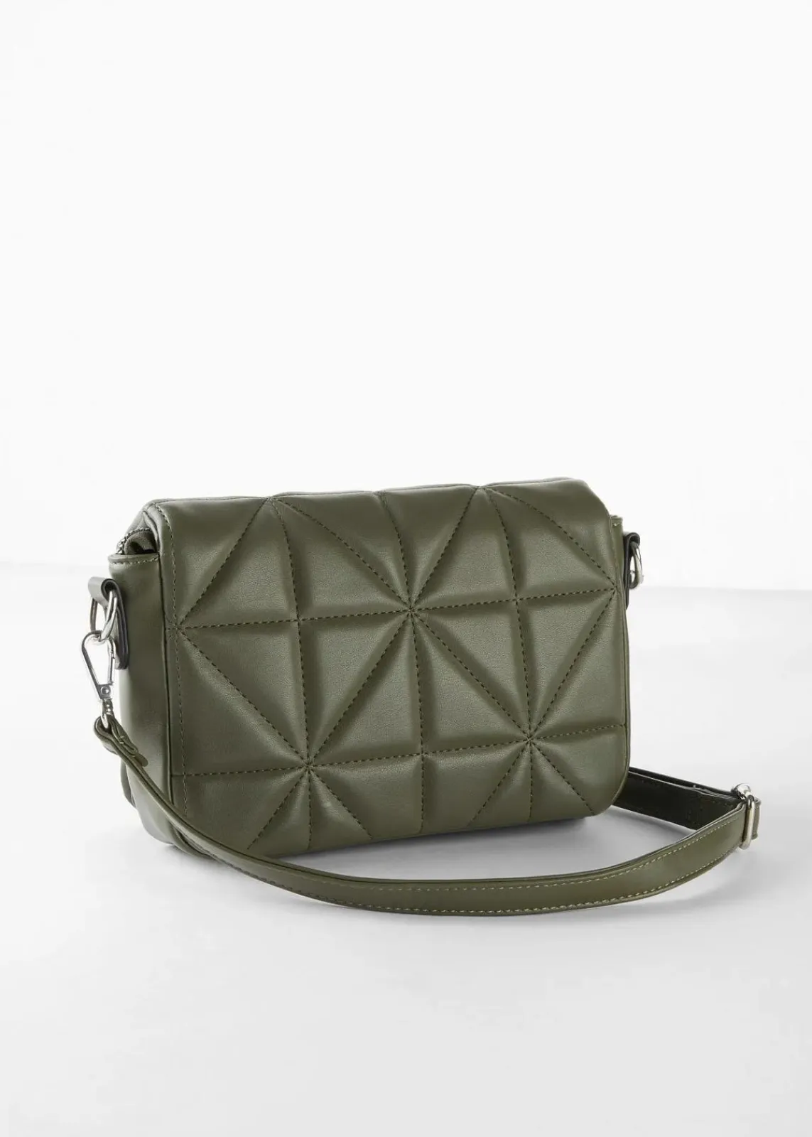 bonprix Taschen|Umhängetasche mit abnehmbarem Taschengurt oliv