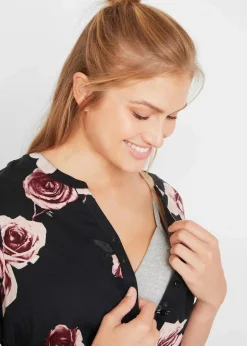 Umstands- und Stillblusenkleid aus fließender Viskose|bonprix Discount