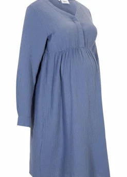Umstands- und Stillkleid aus Baumwoll-Musselin|bonprix Outlet