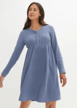 Umstands- und Stillkleid aus Baumwoll-Musselin|bonprix Outlet