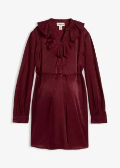 bonprix Bekleidung·Blazer|Umstandsmode|Umstands-Bluse aus weichem Satin dunkelbeere