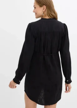 bonprix Bekleidung·Blazer|Umstandsmode|Umstandsblusenkleid aus weichem Baumwoll-Musselin schwarz