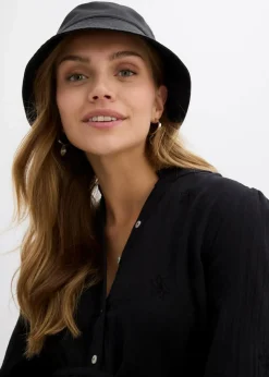 bonprix Bekleidung·Blazer|Umstandsmode|Umstandsblusenkleid aus weichem Baumwoll-Musselin schwarz