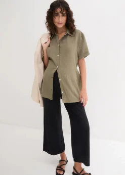 bonprix Bekleidung·Blazer|Umstandsmode|Umstandsculotte aus weicher Viskose, Loose Fit schwarz