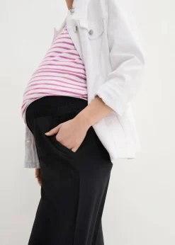 bonprix Bekleidung·Blazer|Umstandsmode|Umstandsculotte aus weicher Viskose, Loose Fit schwarz