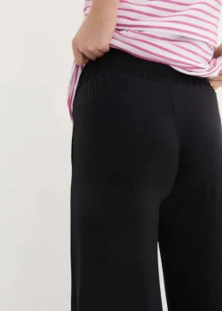 bonprix Bekleidung·Blazer|Umstandsmode|Umstandsculotte aus weicher Viskose, Loose Fit schwarz
