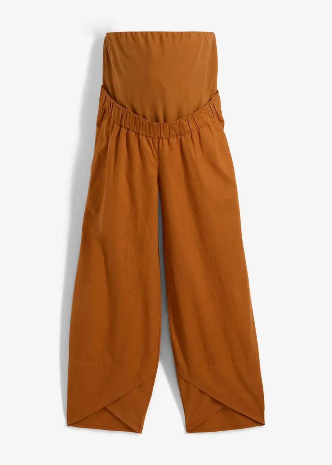 Umstandshose mit Bauchband aus Leinen-Mix|bonprix New