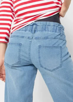 bonprix Bekleidung·Blazer|Umstandsmode|Umstandsjeans aus Baumwoll-Stretch, schmal zulaufendes Bein blau denim