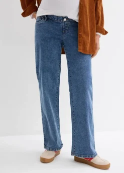 bonprix Bekleidung·Blazer|Umstandsmode|Umstandsjeans aus Bio-Baumwolle, Loose Fit blau denim/hellindigo
