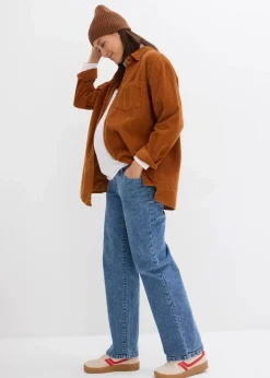 bonprix Bekleidung·Blazer|Umstandsmode|Umstandsjeans aus Bio-Baumwolle, Loose Fit blau denim/hellindigo