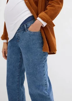 bonprix Bekleidung·Blazer|Umstandsmode|Umstandsjeans aus Bio-Baumwolle, Loose Fit blau denim/hellindigo