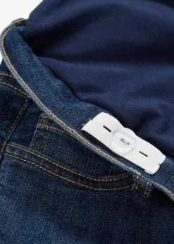 bonprix Bekleidung·Blazer|Nachhaltigere Materialien|Umstandsjeans mit Bio-Baumwolle, Skinny dunkelblau denim