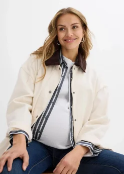 bonprix Bekleidung·Blazer|Nachhaltigere Materialien|Umstandsjeans mit Bio-Baumwolle, Skinny dunkelblau denim