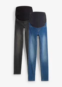 Umstandsjeggings mit Baumwolle (2er Pack), Skinny|bonprix Clearance