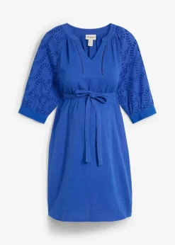 bonprix Bekleidung·Blazer|Umstandsmode|Umstandskleid aus reinem Baumwoll- Musselin edelsteinblau