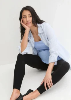 bonprix Bekleidung·Blazer|Nachhaltigere Materialien|Umstandsleggings aus weicher Bio-Baumwolle schwarz