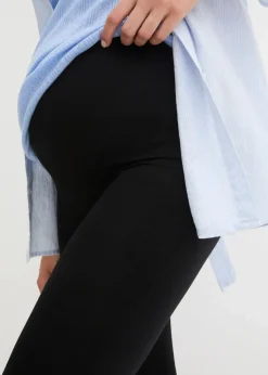 bonprix Bekleidung·Blazer|Nachhaltigere Materialien|Umstandsleggings aus weicher Bio-Baumwolle schwarz