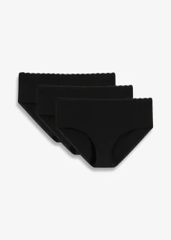Umstandspanty mit Bio-Baumwolle und Spitze (3er Pack)|bonprix Hot