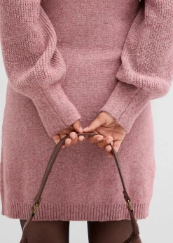 bonprix Bekleidung·Blazer|Umstandsmode|Umstandsstrick- und Stillstrickkleid mit langer Knopfleiste dunkelrose