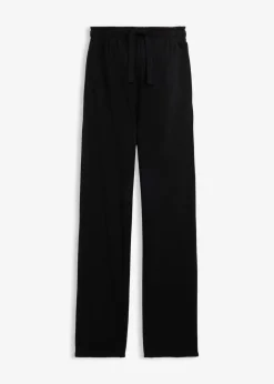 bonprix Bekleidung·Blazer|Nachhaltigere Materialien|Umstandsweathose mit verstellbarer Saumweite aus reiner Bio-Baumwolle schwarz