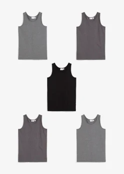 Unterhemd mit weicher Baumwolle (5er Pack)|bonprix New